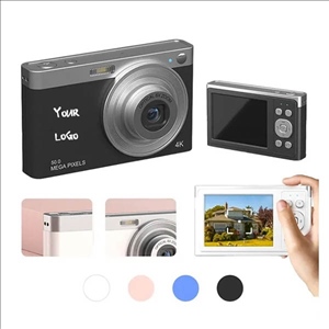4K HD Screen Compact Portable Digital Camera with Hand Strap